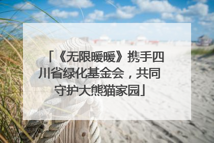 《无限暖暖》携手四川省绿化基金会，共同守护大熊猫家园