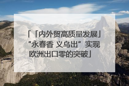 「内外贸高质量发展」“永春香 义乌出”实现欧洲出口零的突破