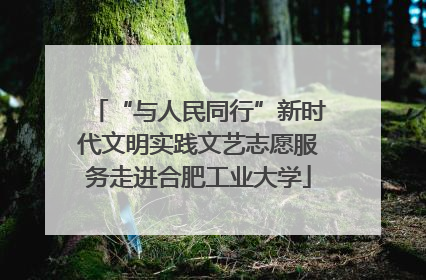 “与人民同行”新时代文明实践文艺志愿服务走进合肥工业大学