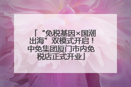 “免税基因×国潮出海”双模式开启！中免集团厦门市内免税店正式开业