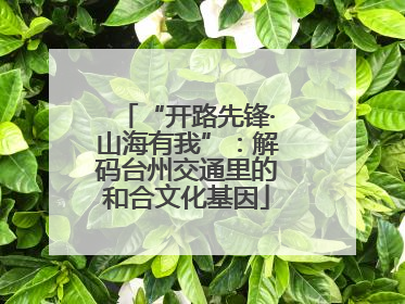 “开路先锋·山海有我”：解码台州交通里的和合文化基因