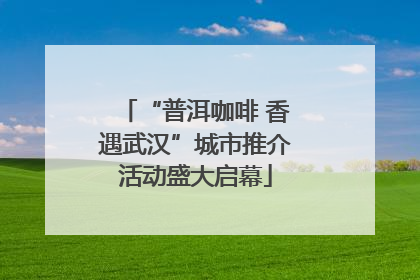 “普洱咖啡 香遇武汉”城市推介活动盛大启幕