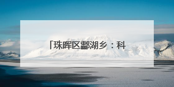 珠晖区酃湖乡：科普活动走进校园 开启科学探索之旅
