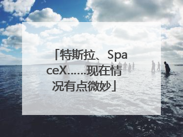 特斯拉、SpaceX……现在情况有点微妙