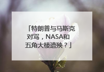 特朗普与马斯克对骂，NASA和五角大楼遭殃？
