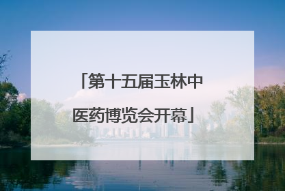 第十五届玉林中医药博览会开幕