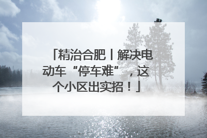 精治合肥丨解决电动车“停车难”，这个小区出实招！