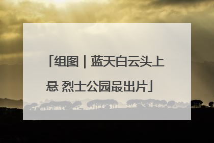组图｜蓝天白云头上悬 烈士公园最出片