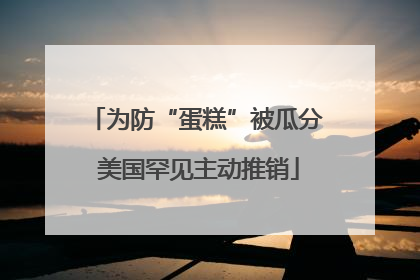 为防“蛋糕”被瓜分 美国罕见主动推销