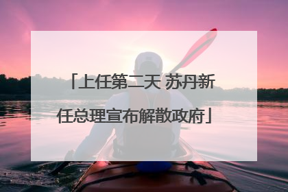 上任第二天 苏丹新任总理宣布解散政府