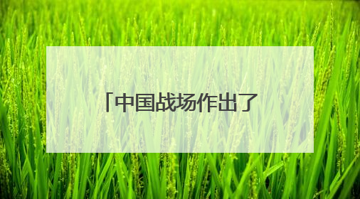 中国战场作出了保卫和平、反抗法西斯主义的彪炳史册的历史贡献