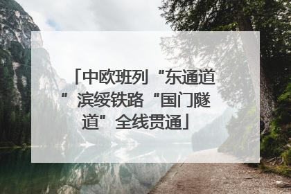 中欧班列“东通道”滨绥铁路“国门隧道”全线贯通
