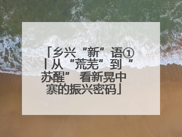 乡兴“新”语①丨从“荒芜”到“苏醒” 看新晃中寨的振兴密码