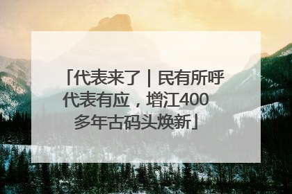 代表来了｜民有所呼代表有应，增江400多年古码头焕新