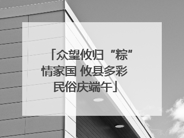 众望攸归“粽”情家国 攸县多彩民俗庆端午
