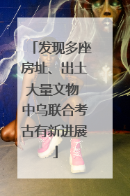 发现多座房址、出土大量文物 中乌联合考古有新进展