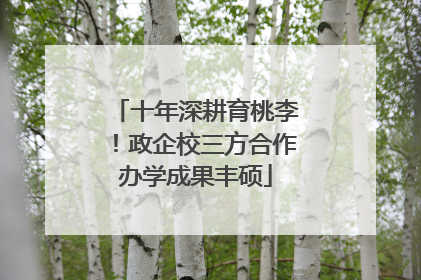 十年深耕育桃李！政企校三方合作办学成果丰硕