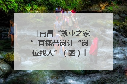 南昌“就业之家”直播带岗让“岗位找人”（图）