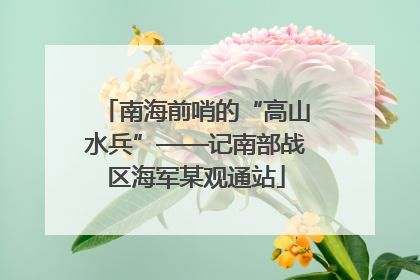 南海前哨的“高山水兵”——记南部战区海军某观通站