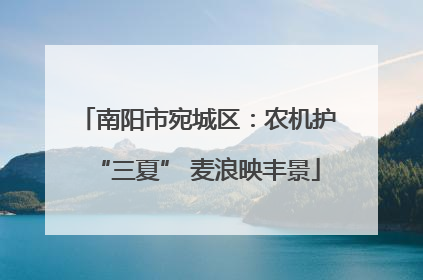 南阳市宛城区：农机护“三夏” 麦浪映丰景