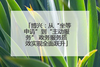 博兴：从“坐等申请”到“主动服务” 政务服务质效实现全面跃升