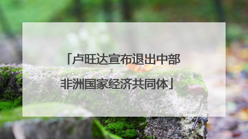 卢旺达宣布退出中部非洲国家经济共同体