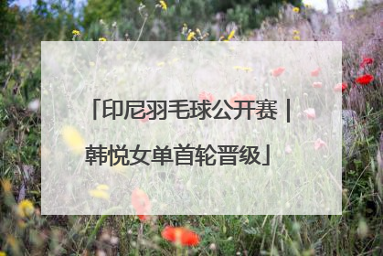 印尼羽毛球公开赛｜韩悦女单首轮晋级