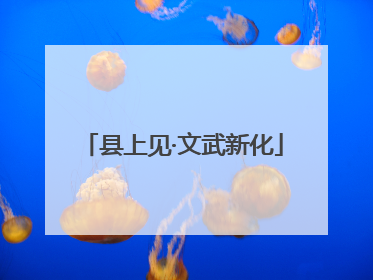 县上见·文武新化