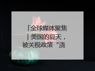 全球媒体聚焦｜美国的夏天，被关税政策“浇灭”了热情