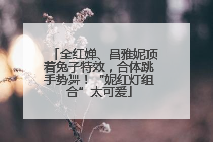 全红婵、昌雅妮顶着兔子特效，合体跳手势舞！“妮红灯组合”太可爱