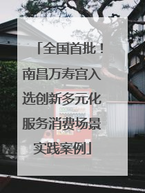全国首批！南昌万寿宫入选创新多元化服务消费场景实践案例