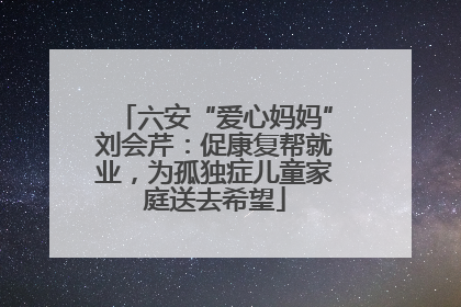 六安“爱心妈妈”刘会芹：促康复帮就业，为孤独症儿童家庭送去希望