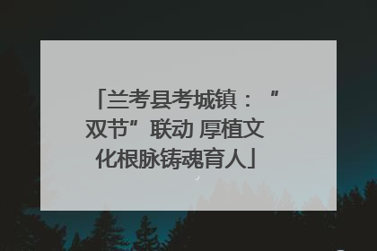兰考县考城镇：“双节”联动 厚植文化根脉铸魂育人