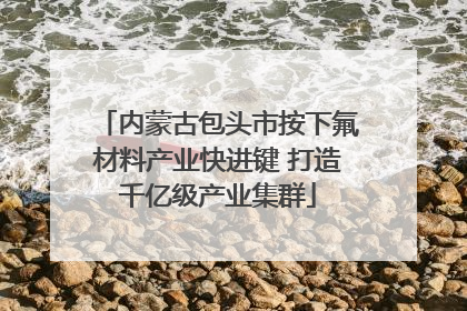 内蒙古包头市按下氟材料产业快进键 打造千亿级产业集群