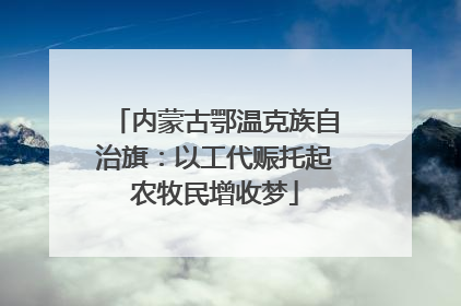 内蒙古鄂温克族自治旗：以工代赈托起农牧民增收梦
