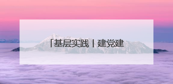 基层实践丨建党建联盟 聚振兴功能