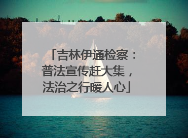 吉林伊通检察：普法宣传赶大集，法治之行暖人心