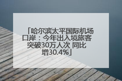 哈尔滨太平国际机场口岸：今年出入境旅客突破30万人次 同比增30.4%