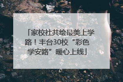 家校社共绘最美上学路！丰台30校“彩色学安路”暖心上线