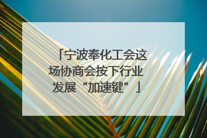 宁波奉化工会这场协商会按下行业发展“加速键”