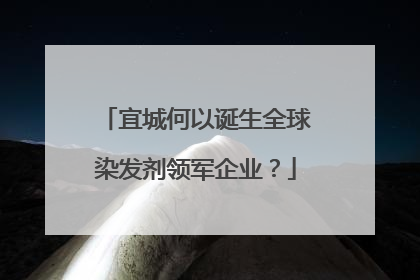 宜城何以诞生全球染发剂领军企业？