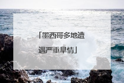 墨西哥多地遭遇严重旱情