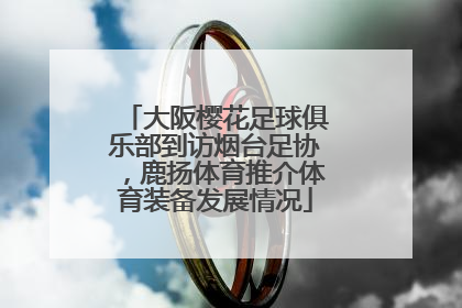 大阪樱花足球俱乐部到访烟台足协，鹿扬体育推介体育装备发展情况