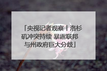 央视记者观察丨洛杉矶冲突持续 暴露联邦与州政府巨大分歧