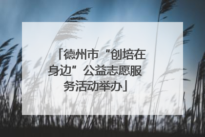 德州市“创培在身边”公益志愿服务活动举办