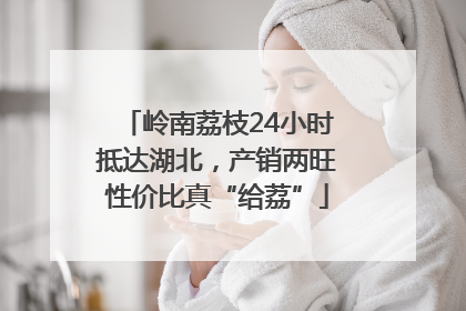 岭南荔枝24小时抵达湖北，产销两旺性价比真“给荔”