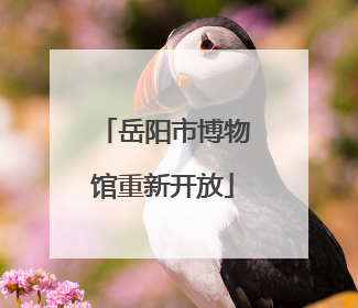 岳阳市博物馆重新开放