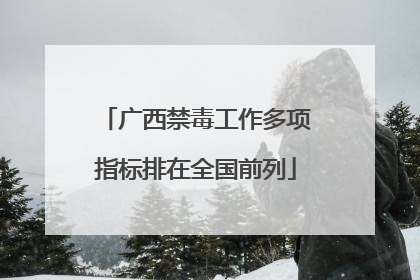广西禁毒工作多项指标排在全国前列