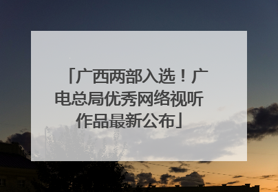 广西两部入选！广电总局优秀网络视听作品最新公布