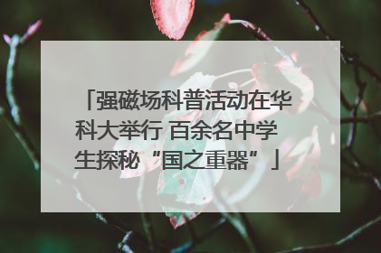 强磁场科普活动在华科大举行 百余名中学生探秘“国之重器”